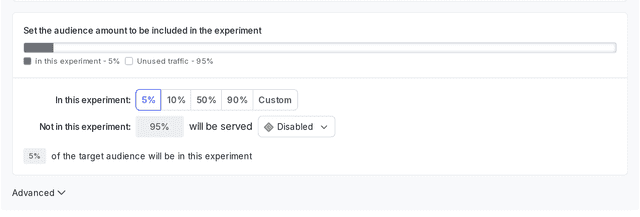 The audience section of a new experiment.